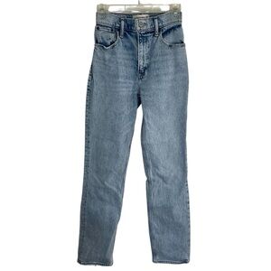 Abercrombie & Fitch Light Blue 90's Straight Leg High Rise Jeans Size 23R